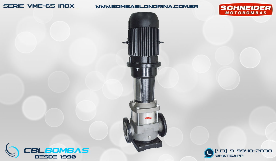 foto frontal da bomba VME-65 INOX