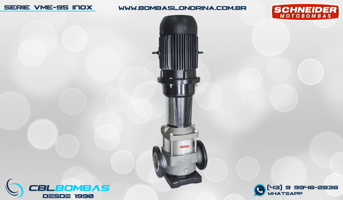 foto frontal da bomba VME-95 INOX